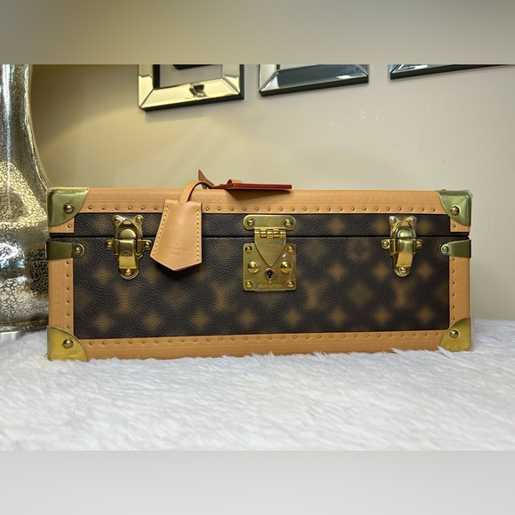 🔴🚨COLLECTORS🚨Louis Vuitton•Blurred Not Monogram Wave Coffret Trunk - Picture 2 of 14